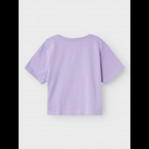 NAME IT Kort Boxy T-Shirt Josena Purple Rose