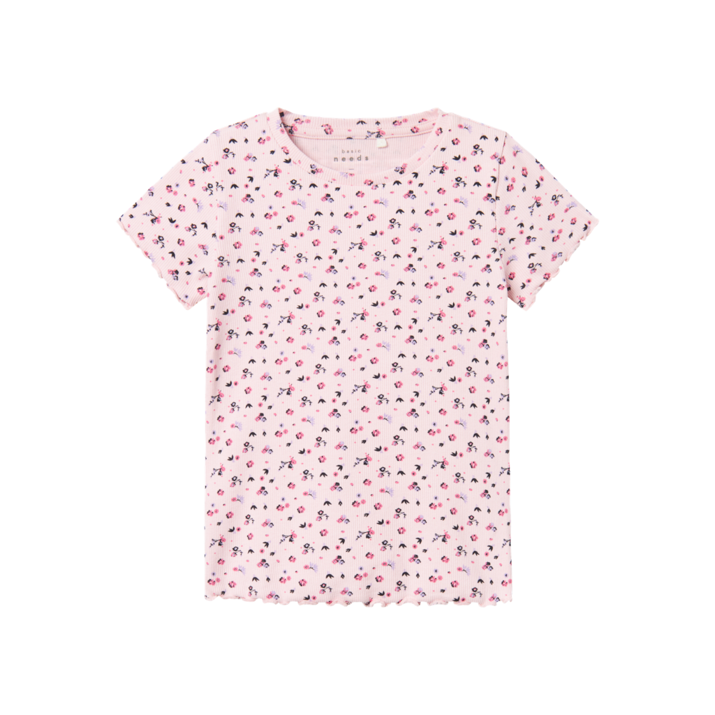 NAME IT Rib T-shirt Vemma Parfait Pink
