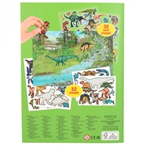 DINO WORLD Klistermærkebog