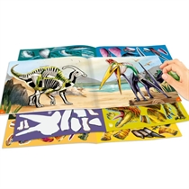 DINO WORLD Klistermærkebog Dino 