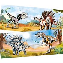 DINO WORLD Klistermærkebog Dino 