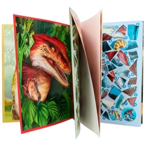 DINO WORLD Nummer Klistermærkebog 