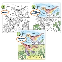 DINO WORLD Magisk Vandmalebog