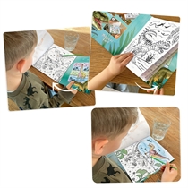 DINO WORLD Magisk Vandmalebog