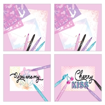 TOP MODEL Brevpapir Sæt