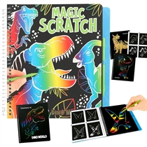 DINO WORLD Magic Scratch Bog