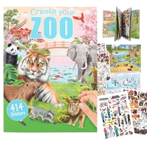 DEPESCHE Klistermærkebog Zoo