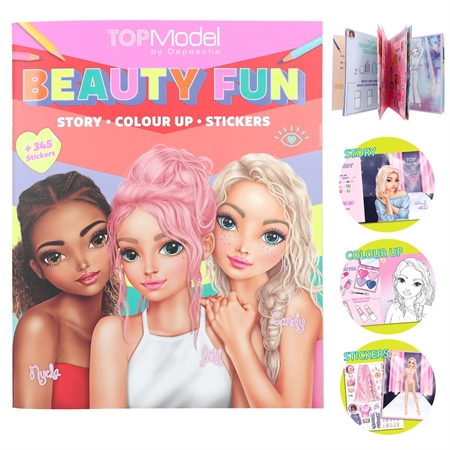 Top Model - Dagbog Og Malebog - Beauty Fun - Topmodel - Bog