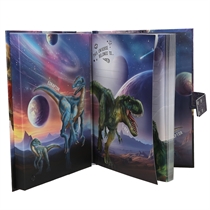 DINO WORLD Dagbog m/kode og lyd