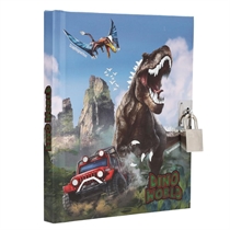 DINO WORLD Dagbog m/hængelås