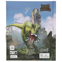 DINO WORLD Dagbog m/hængelås