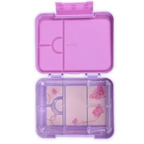 MUM MADE YUM Bento Madkasse Large Lilla Sommerfugl
