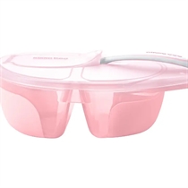 KIKKABOO 2-Rums Skål Med Låg Rosa