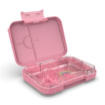 MUM MADE YUM Bento Madkasse Medium Glitrende Pink