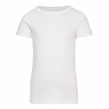 NAME IT Hulmønster T-Shirt Hvid