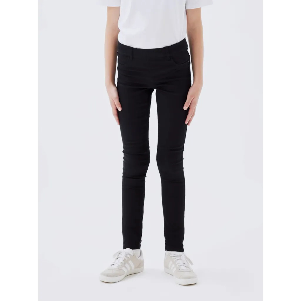 NAME IT Skinny Twill Leggings Polly Black billede