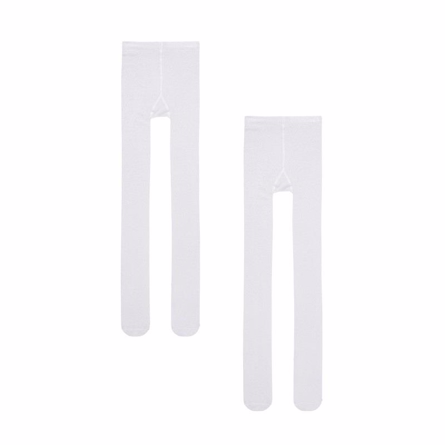 7: NAME IT 2-Pak Glimmer Tights Bright White