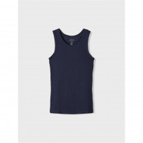 NAME IT 2-Pak Tanktop Grå Blå Mix