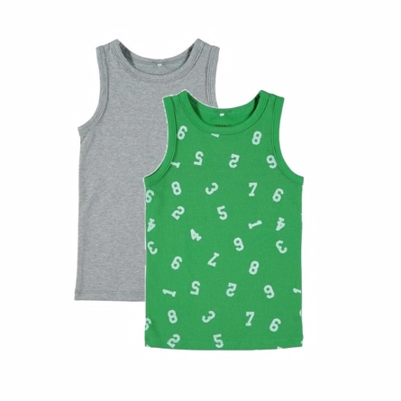 NAME IT 2-Pak Basis Tanktop Grøn