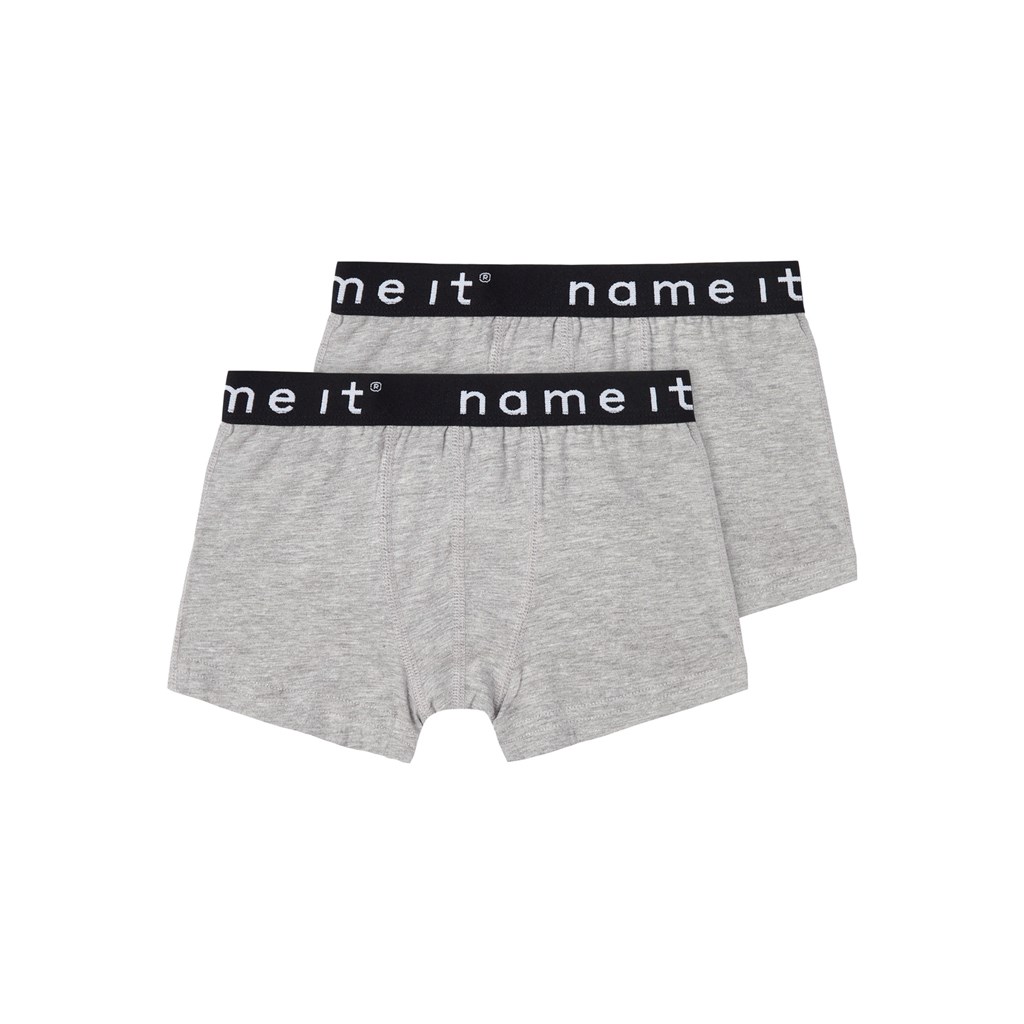 Name It 2 Pak Basis Boksershorts Grå