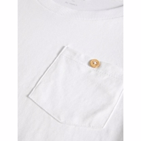 NAME IT Basis T-shirt Med Knap-Lomme Hvid