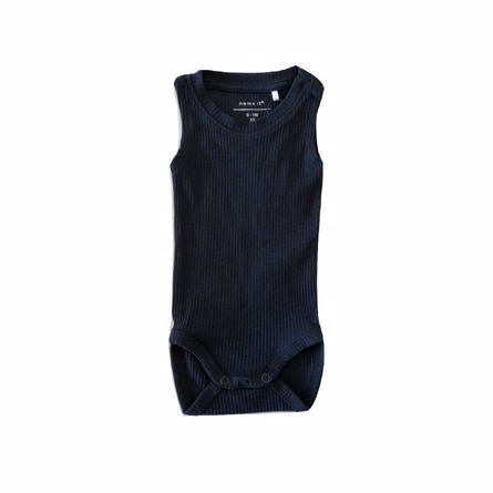 NAME IT Basis Rib Body Uden Ærmer Navy