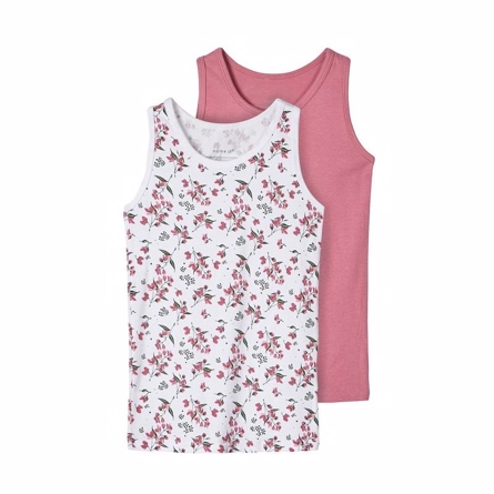 NAME IT 2-Pak Basis Tanktop Heather Rose