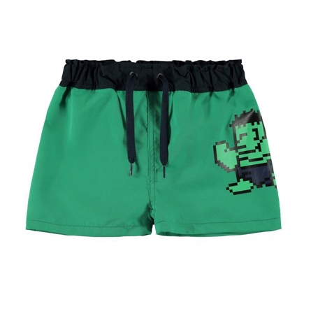 Se NAME IT Hulk Badeshorts Arrow Green hos Smartkidz.dk