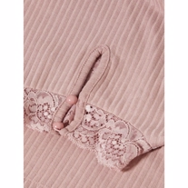 NAME IT Kortærmet Blonde Bluse Rosa