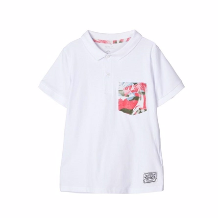 NAME IT Polo Tee Forest White