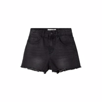 NAME IT High Waist Mom Fit Denim Shorts Randi Black