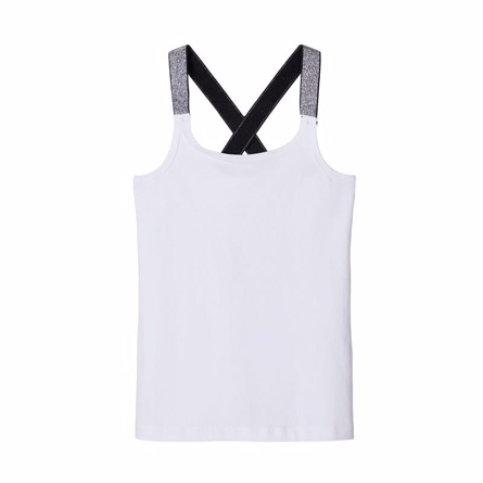 Billede af NAME IT Glimmer Strop Tanktop Vals Hvid