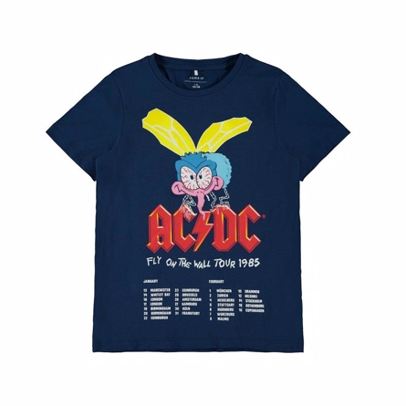 NAME IT AC/DC T-shirt Navy