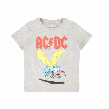NAME IT AC/DC T-shirt Grå