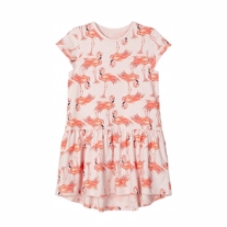 NAME IT Kjole Vigga Flamingo