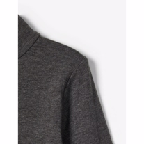NAME IT Rullekrave Bluse Viggo Dark Grey Melange