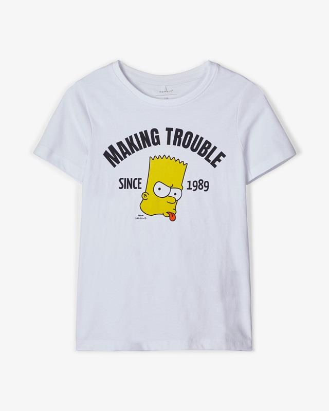 Simpsons Tee Hvid