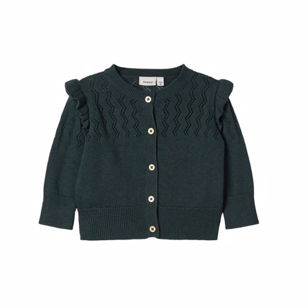 NAME IT Flæse Cardigan Hokat Green