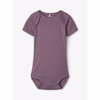 NAME IT 3-Pak ØKO Body Kortærmet Black Plum Dots