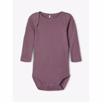 NAME IT 3-Pak ØKO Body Langærmet Black Plum Dots