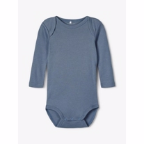 NAME IT 3-Pak ØKO Body Langærmet Bjørne China Blue