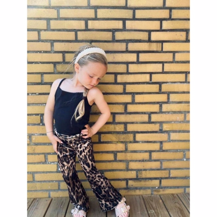 Se NAME IT Velour Leopard Bukser Serid Black hos Smartkidz.dk