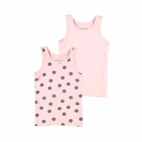 NAME IT 2-Pak Basis Tanktop Strawberry Cream