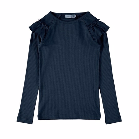 NAME IT Modal Flæse Bluse Abex Dark Sapphire
