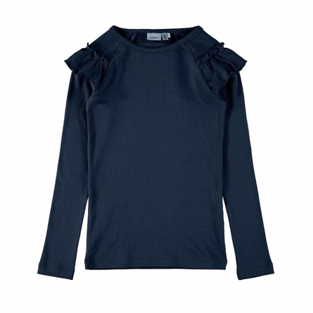 NAME IT Modal Flæse Bluse Abex Dark Sapphire