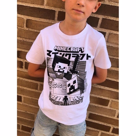  NAME IT Minecraft Tee Bright White