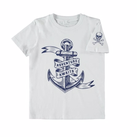 NAME IT Sømands Tee Frebo White