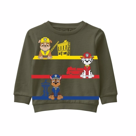 NAME IT Paw Patrol Sweatshirt Enzo Ivy Green