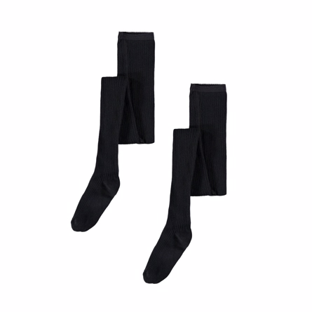  NAME IT 2-Pak Rib Str&oslash;mpebukser Black