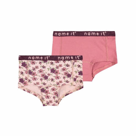  NAME IT 2-Pak Basis Hipsters Deco Rose Flower